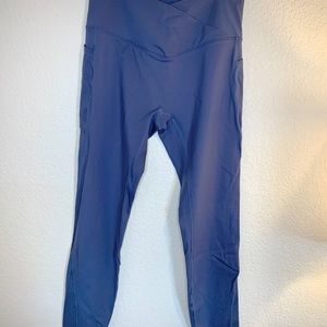 Halara Yoga Pants-Blue/Grey with Pockets